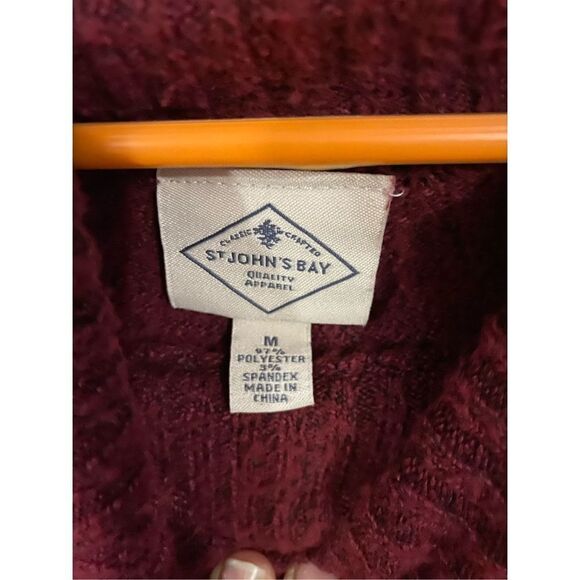 St John’s Bay Cowl Neck Sweater Size Medium - Picture 3 of 3